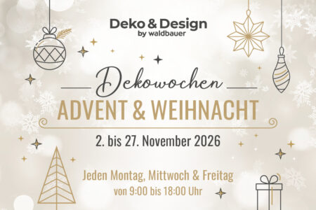 Dekowochen bei Waldbauer | 2. bis 27. November 2026