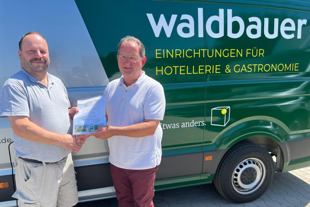 Mitarbeiterjubiläum: Rudi 15 Jahre bei Waldbauer